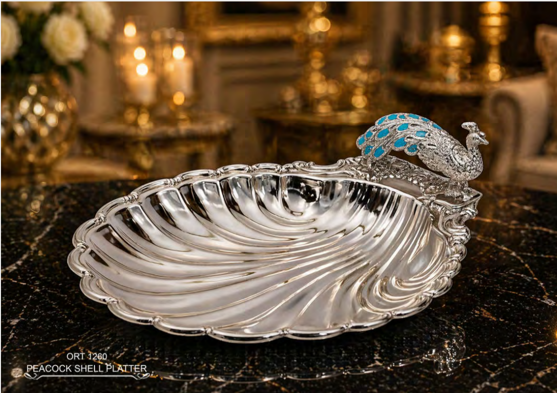 Peacock Shell Platter