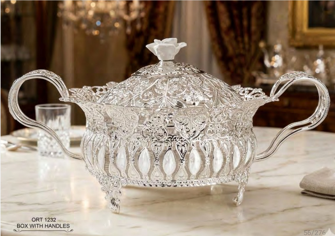 Ornate Filigree Covered Dish